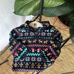 Osh Kosh B’Gosh Holiday Christmas 1/4 Zip Fleece Pullover Sweater / 18Months